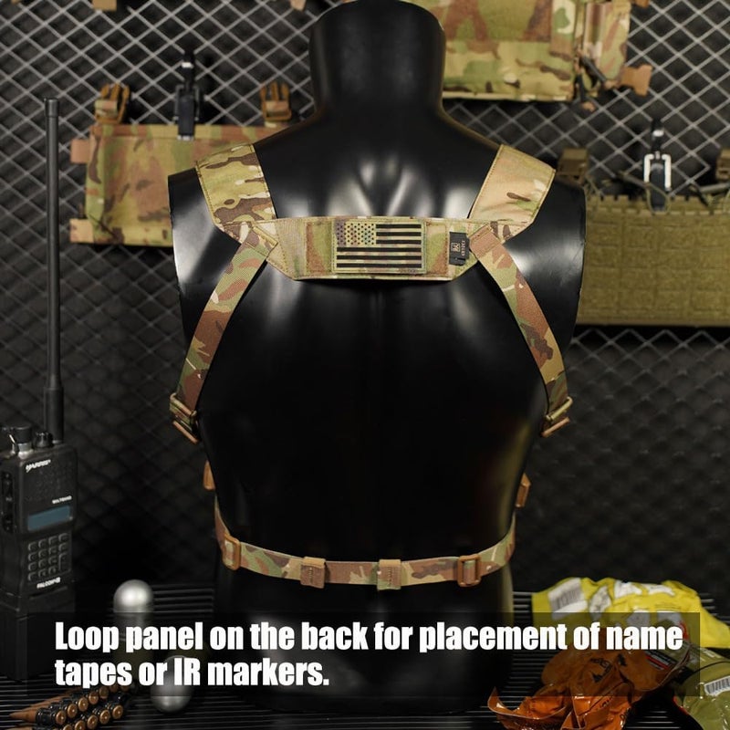 KRYDEX Laser Cut Shoulder Strap H Harness and Back Strap with Quick Release Buckles for MK3 MK4 MK5 Chest Rig - Image 4